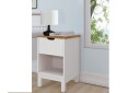 Crotone Nattbord 38 cm - Hvit