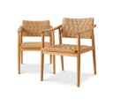 Coral Bay spisestol natural teak 2-seter