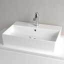 V&B Memento 2.0 Toppmontert servant 600x420 mm, 1 bl.hull, m/overløp, Hvit