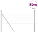  Gjerde med innlegg. sølv 0.8 x 50 m PVC belagt stål