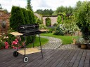 Kullgrill med hyller justerbar 2 rister bærbar