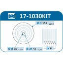 Remskivesett veivaksel IJS GROUP 17 1030KIT