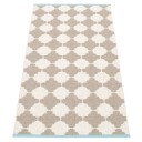 Pappelina Marre matte 70x150 cm mud / vanilla turquoise stripe