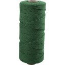 Knyttegarn L: 315 m tykkelse 1 mm Tynn kvalitet 12/12 grønn 220 g/ 1 nst.