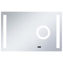 vidaXL LED-veggspeil til bad med berøringssensor 100x60 cm