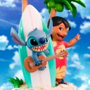 DISNEY Figurine  Lilo & Stitch Surfboard