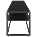 vidaXL TV-benk svart 180x40x40,5 cm herdet glass