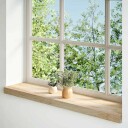  Vinduskarmer 2 stk Ubehandlet 80x20x2cm Heltre Eik