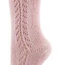 Condor Knestrømper m. Hullmønster Lys Rosa 18 24 md Sokker 86 92