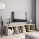 vidaXL Bokhylle/TV-benk sonoma eik 143x30x36 cm