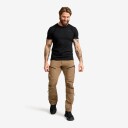 Revolutionrace Herre Overdeler T skjorter Easy T shirt Slim Fit Herre Black XS