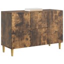  Serviesskap med skuff Røkt Eik 89 x 34,5 x 60 cm Konstruert tre