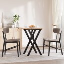  Spisebord X-ramme 50x50x75,5 cm heltre furu og støpejern 3282757