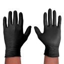 Spontex Extra Black 100 engangshansker stÃ¸rrelse L