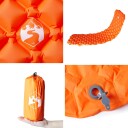 vidaXL Oppblåsende campingmadrass oransje 190x58x6 cm