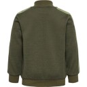 Hummel Wulbato ull/bomull zip jakke - olive night