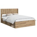  Sengramme med oppbevaring og hodegavl Artisan eik 140 x 190 cm