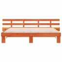  Sengestamme med skuff Brun 200 x 200 cm Heltre furu