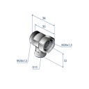 Trio Perfekta 8229255 Mellomkobling M26x1,5 x M26x1,5 x G15, plugget, Installasjon