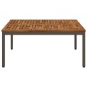 vidaXL Kaffebord Naturlig og Kaffe 100 x 100,5 x 45 cm Solid akasietre