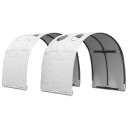 Vidaxl Seng Tunnell 2 Stk. Hvit Polyester