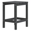 vidaXL Adirondack hagebord antrasitt 38x38x46 cm HDPE