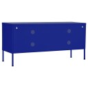 vidaXL TV-benk marineblå 105x35x50 cm stål