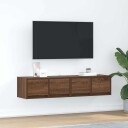 TV benker 2 stk brun eik 60x31x25,5 cm konstruert tre