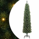  Kunstig juletre med 300 LED grønn 240 cm PVC og stål og plast