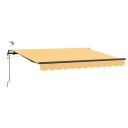vidaXL Uttrekkbar markise sand 400 × 350 cm Polyester