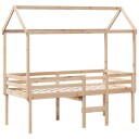  Høyseng med tak 80x200 cm heltre furu 8721102670336