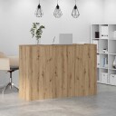  Resepsjonspult artisan eik 155x50x103,5 cm konstruert tre