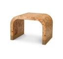 Quinton Side Table Light Brown Mappa Burl