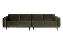BePureHome Statement Modulær Sofa 4-seters. i mørk Grønn velur