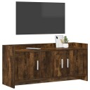  TV skap 102 x 33 x 47 cm Røkt Eik Konstruert tre