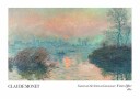 Sunset on the Seine at Lavacourt Winter Effect Plakat Plakat / 30x40cm