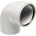 UPONOR DECIBEL BEND 110-88.5 M/MUFFE HVIT