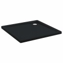 vidaXL Dusjbunnbrett med prikker 90 x 90 x 4 cm ABS Svart
