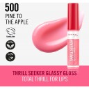 Rimmel London Thrill Seeker Glassy Lip Gloss 10ml 500 Pine to the Apple