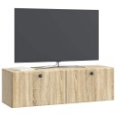  Vegghengt TV skap 98 x 31 x 30 cm Sonoma eik Konstruert tre