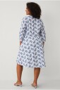 Ellos Plus collection   Kjole med broderie anglaise   Blå