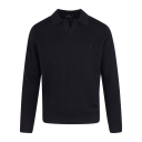 Adebayo Sweater Black S Merino knit polo pique