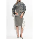 Alexander McQueen Dame Skjørt Grå M,