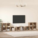  TV benk sett 8 pcs Artisan Eik 37 x 35 x 72 cm Konstruert tre