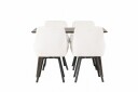 Venture Home Kaseidon Spisegruppe 120 cm Rektangulær med 4 Rosie Stoler Beige