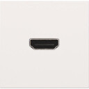 Niko HDMI Uttak med Klemmer for Kabelmontering, Hvit White 44.5 x 44.5 x 8.6 mm