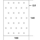Hullplate FAST HP Stål 100x140x2,0 mm