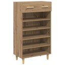vidaXL Sko Skap Kunstnerisk Eik 60 x 35 x 105 cm Konstruert tre