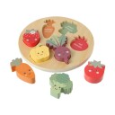 Orange Tree Toys Glade Grønnsaker Trepuslespill