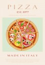 Italian Pizza Variety Plakat / 50x70